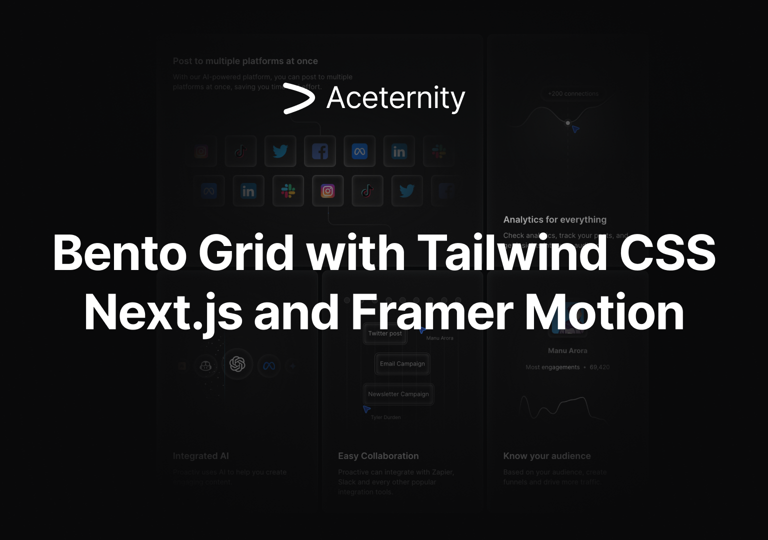 How to create a bento grid with Tailwind CSS, Next.js and Framer Motion