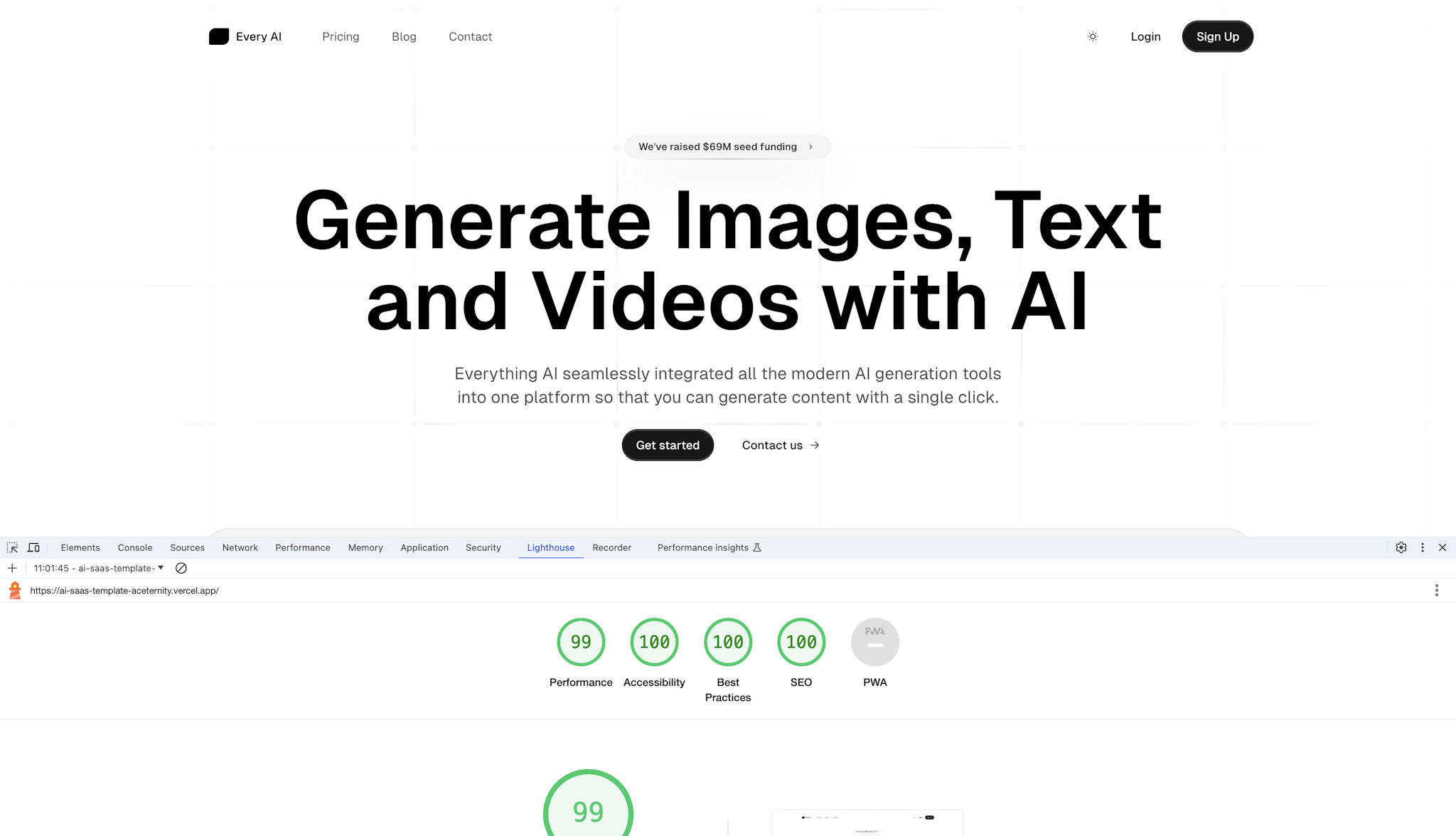 Hero Image Section For AI SaaS Template
